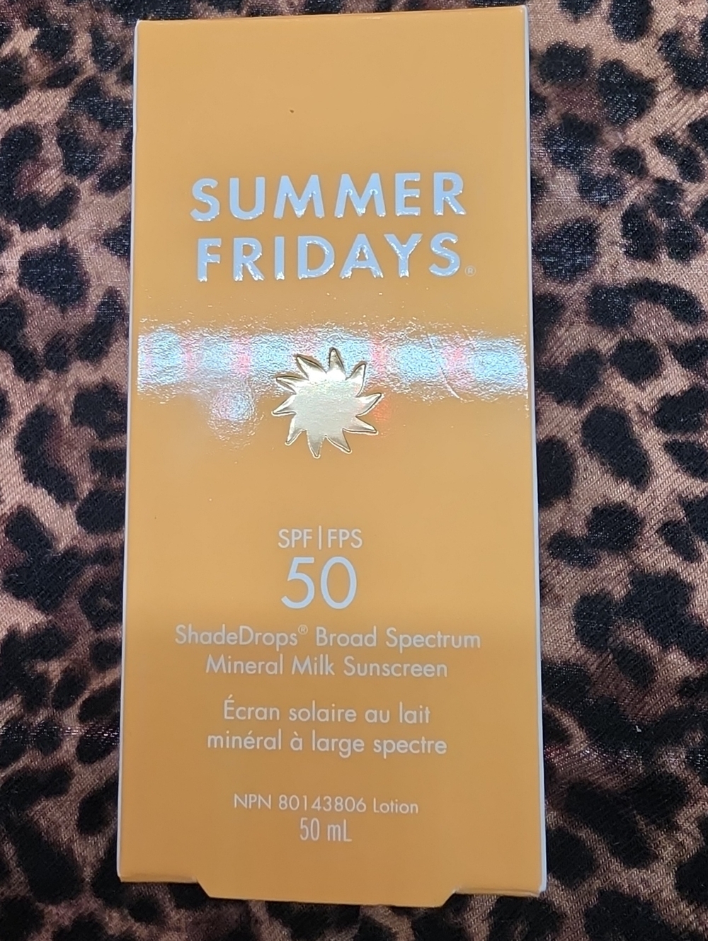 Summer Fridays shake drops broad spectrum mineral milk sunscreen 50SPF
